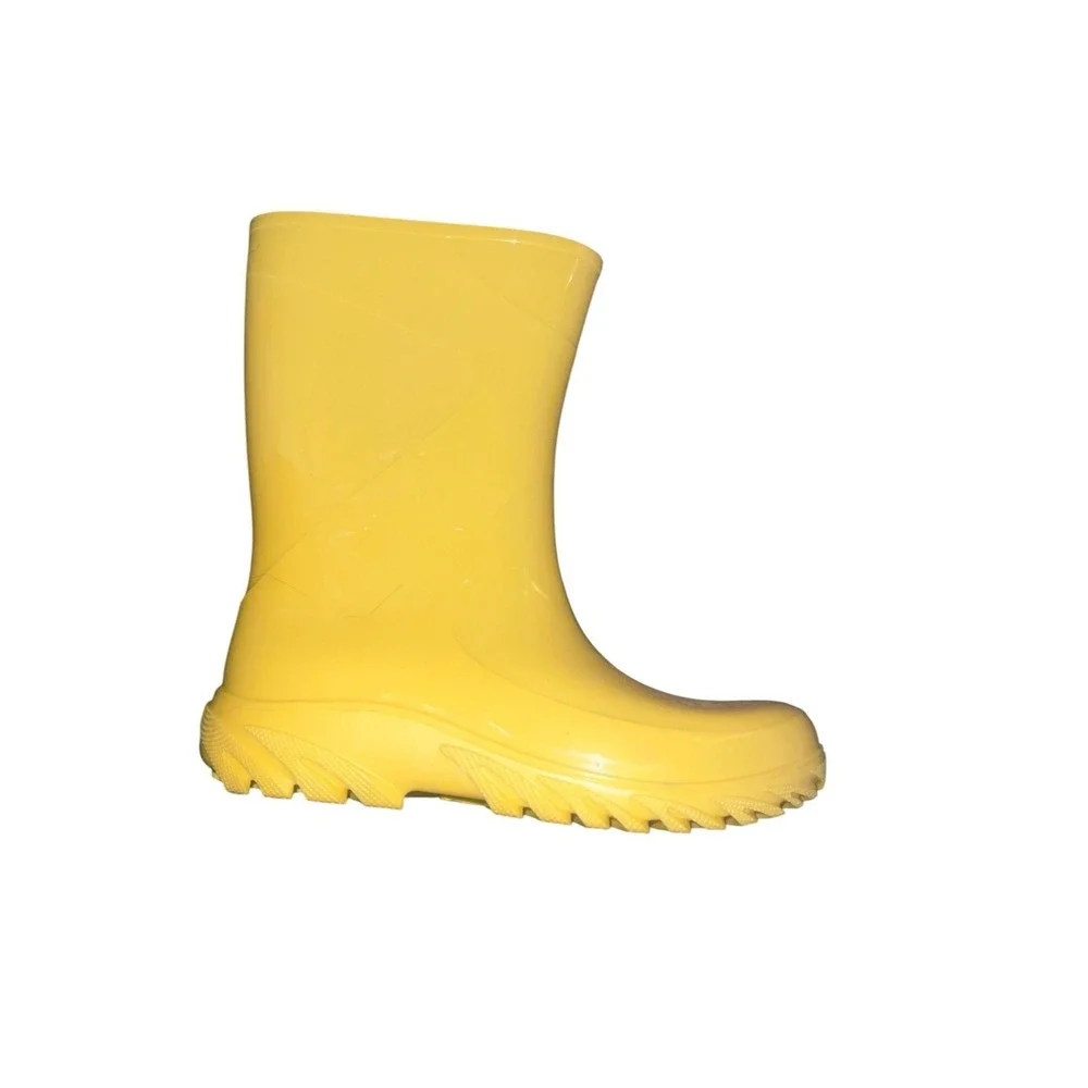 111.-     HISEA Kids size 4 rubber rain boots, waterproof midcalf